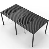 8610J Louver Pergola 10x19FT Aluminum Frame & Louvers W2089P187637