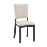 47.3" Round Dining Set with 4 Upholstered Dining Chairs, Modern Round Dining Table Set for 4, 21351538