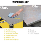 Stainless Steel Flattop Grill Cart, Movable BBQ Trolley Food Prep Cart, Multifunctional Worktable 87068651