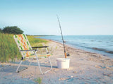Set of 2 Webbed Folding Beach Chairs, Outdoor Patio Lawn Foldable Chairs for Camping Fishing Yard 92562874