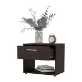 Stained Walnut Nightstand with 1-Drawer B062P290276