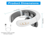 Portable Heated Neck Massager with Remote Control, TENS EMS Technology 8 Massage Heads, 15 Mins Auto 77039860