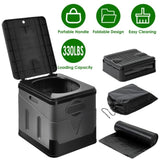 Portable with Carry Bag Foldable Emergency with Lid Trash Bags Camping Foldable 33357478