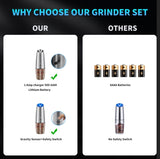 Electric Salt and Pepper Grinder Set, Saicefe USB Rechargeable Salt and Pepper Mill & Adjustable 13307612