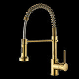 Commercial Kitchen Faucet with Pull Down Sprayer, Single Handle Single Lever Kitchen Sink Faucet W1932P156146