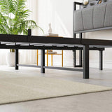 Full Size Bed Frame, Storage Headboard with Charging Station, Solid and Stable, Noise Free, No Box W840P179122