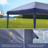 ZUN Lotto 3 x 6m Two Windows Practical Waterproof Folding Tent Blue 16586545