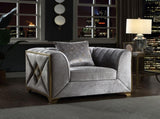 Velencia Modern Style Chair in Silver B009139138