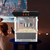 ZUN Commercial Popcorn Machine, 12 Ounce Kettle Stainless Steel Popcorn Maker with Tempered Glass, T3173P266340