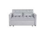 ZUN 54inch adjustable backrest sofa or sofa bed,
futon sofa with double armrest and pouch,
Variable bed W1410P251903