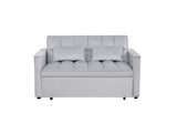 ZUN 54inch adjustable backrest sofa or sofa bed,
futon sofa with double armrest and pouch,
Variable bed W1410P251903