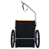 Large Folding Bike Trailer Dogs 120LB Capacity All-Terrain Pet Carrier, Durable Steel Frame W1364P268355