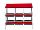 Chicken Nesting Box, 6 Compartment Nesting Box for Laying Eggs, Wall Mount Chicken Brooder Box with 97240448