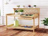 24" Ergonomic Height Gardening Table, 176 LBS Tabletop Capacity Plant Display Stand 88934447