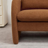 Modern Sherpa Upholstered Accent Chair, Comfortable Living Room Armchair, Lounge chair for Bedroom, W1765P169733