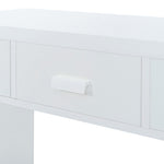 ZUN Modern Minimalist Console Table with Open Tabletop and Four Drawers with Metal Handles for Entry 98134293