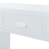 ZUN Modern Minimalist Console Table with Open Tabletop and Four Drawers with Metal Handles for Entry 98134293