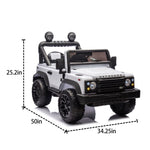 ZUN Licensed 2015 Land Rover Defender 90,24V Kids Ride On XXL Car W/Parents Control,2wd,Four-wheel W1396P190412