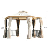 13ft x 13ft Patio Gazebo-Beige-AS 79825695