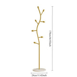 Clothing Rack, Golden Metal Freestanding Heavy Duty Clothes Rack with Marble Base, Multipurpose 73845843