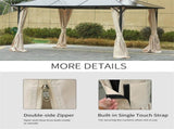 Universal Gazebo Sidewallt Coffee-AS 95297442