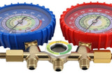 3-Way AC Gauge fit for R134a R12 R22 HVAC Manifold Service Set w/ Quick Coupler 81820705