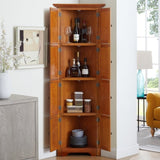 4-Tier 72" Corner Kitchen Pantry Storage Cabinet with 8 Doors Tall Storage Cabinet, Corner Cabinet W2275P269083