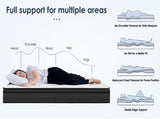 Twin Size Mattress,12 Inch Hybrid Mattress, Individually Pocketed Innerspring, Medium Firm T3962P406342