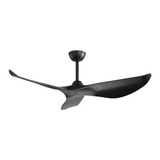 52 Inch Indoor Ceiling Fan No Light With 6 Speed Remote Control 3 ABS Blades Reversible DC Motor W934P200067
