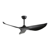 ZUN 52 Inch Indoor Ceiling Fan No Light With 6 Speed Remote Control 3 ABS Blades Reversible DC Motor W934P200067