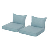 ANTIBES CLUB CHAIR SET, BACK CUSHION AND SEAT CUSHION, TEAL, SET OF 2, N775P270382T