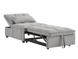 4 in1 Multi-Function Single Sofa Bed with Storage Pockets,Tufted Single Pull-out Sofa Bed with W2186P163739