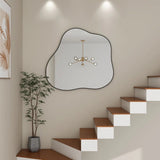 Cloud-Shaped Metal Accent Wall Mirror W3207P286023