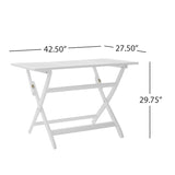 ZUN POSITANO 43.5'' FOLDABLE TABLE 59327.00WHI