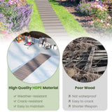 8 Ft gray outdoor garden walkway 95" x 17" x 0.5" 88582944