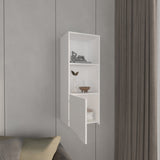 Obregon 43" Tall One-Door Wall Cabinet with Two Open Shelves, Medicine Cabinet B070P234340