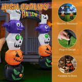 8.2 FT Cute Halloween Inflatables Pumpkin Archway Outdoor Decoration, Giant Blow up Yard Arch 37092327