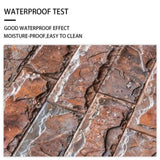 48 Pcs Red Rock Wall Peel And Stick Wallpaper Waterproof PVC Self Adhesive Decorative Easy To 84252881
