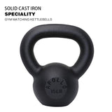 15LBS Solid Cast Iron Kettlebells Ideal for Strength Training, Building MusclesSupport for 54865831