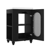 20" Bathroom Vanity with Sink, Bathroom Vanity Cabinet with Two-tier Shelf, Adjustable Shelf, Solid N725P246925B