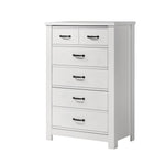 ZUN Cassini 31" White 5-Drawer Chest B061125422