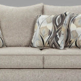 Camero Platinum Fabric Pillowback Sofa T2574P195797