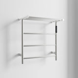 Heated Towel Rack with Top Shelf, 3-Bar Towel Wall MountedWarmer for Bathroom with Intelligent Touch T3177P305028