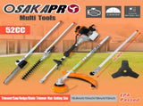 10 in 1 Multi-Functional Trimming Tool, 52CC 2-Cycle Garden Tool System with Gas Pole Saw, Hedge W46558450