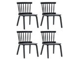Windsor Dining Chairs Set of 4,Wood Farmhouse Spindle Back, Widen Seat, Mid-Century Modern French 17588838