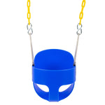 ZUN EVA+ Iron Swing + Hanging basket swing combination Blue Baby Swing 25599823