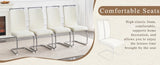 Luxury - style Dining Chairs. Comfort & Stability in One.The combination of white grainy-like W1151P324773