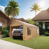 ZUN 10x20ft party tent gazebo heavy duty outdoor car canopy carport portable garage 72534691