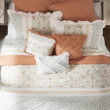 9 Piece Cotton Percale Comforter Set Coral Queen B03596894