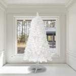 ZUN 4ft White Artificial Christmas Tree Prelit With Stand ,100 Warm White Led Lights, Realistic 241 95617447